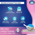 Clumping Cat Litter with Unscented Catsan Ultra Odour Control - Image 5