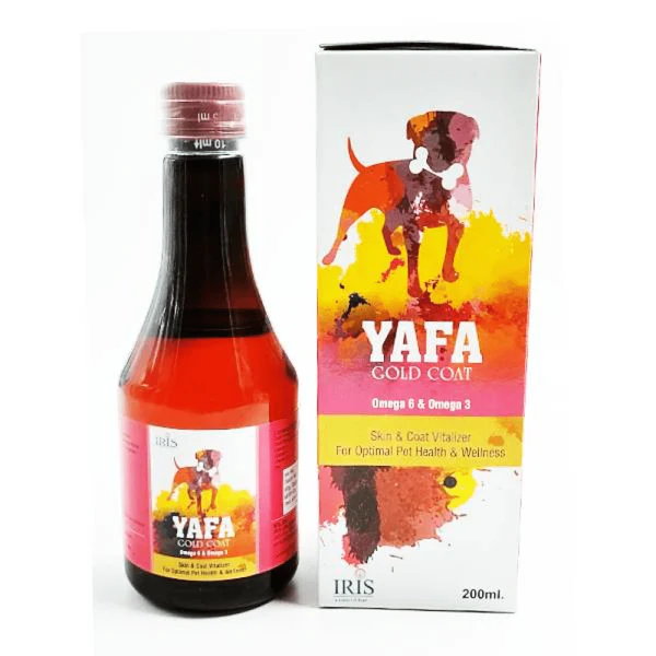 Dog and cat Iris Yafa Gold Coat Omega 3 + 6 Syrup (200ml) Dog and cat Iris Yafa Gold Coat Omega 3 + 6 Syrup (200ml) - Image 1