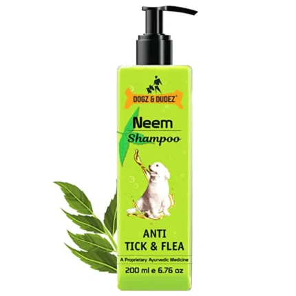 Dogs and cats can use DOGZ & DUDEZ Natural Neem Anti-Tick and Flea Shampoo