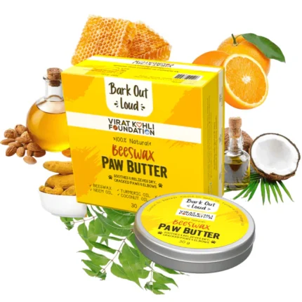 For dogs and cats Bark Out Loud Beeswax Paw Butter Cream