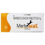 For dogs and cats Intas Marbomet 50mg (Marbofloxacin) tablets