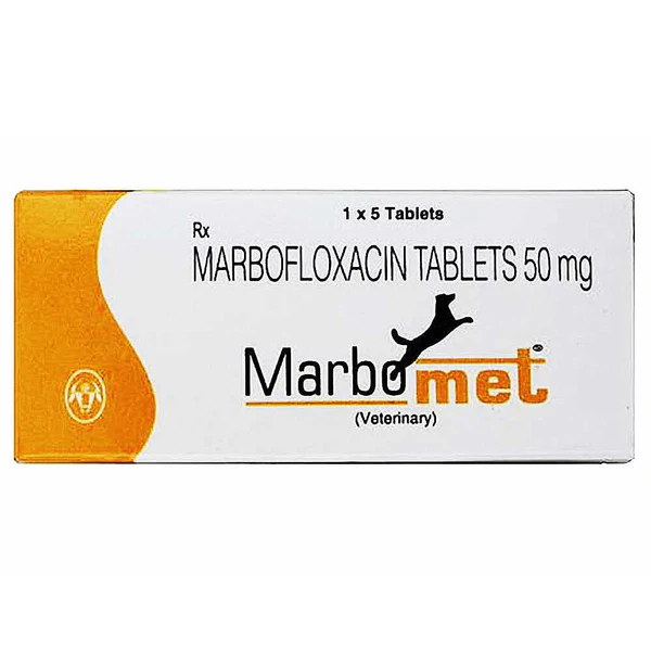 For dogs and cats, Intas Marbomet 50mg (Marbofloxacin) tablets For dogs and cats Intas Marbomet 50mg (Marbofloxacin) tablets - Image 1