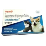 For dogs and cats Veko Candontal Tablet (Metronidazole & Spiramycin)