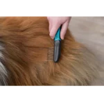 For dogs and cats the Trixie Fur Detangler with Curved Teeth Brush - Image 3
