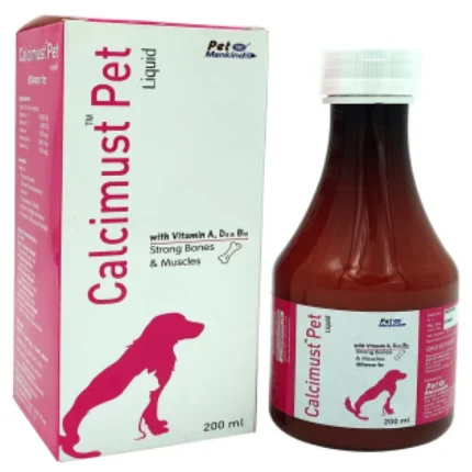 Mankind Calcium Supplement with Calcimust Syrup for Dogs and Cats (200ml)
