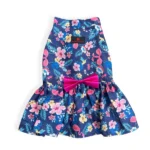Pawgypets Dogs' Hawaiian Flamingo Dress(Navy Blue) - Image 3