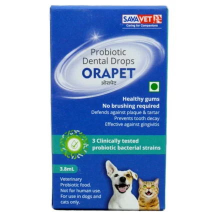 Probiotic Dental Drops for Dogs and Cats with Savavet Orapet