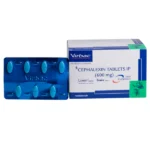 Seven tablets of Virbac Lixen Palatab (Cephalexin) for dogs and cats