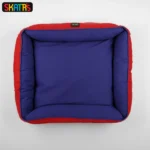 Skatrs Dog and Cat Square-Shaped Bed(Red & Blue) - Image 4