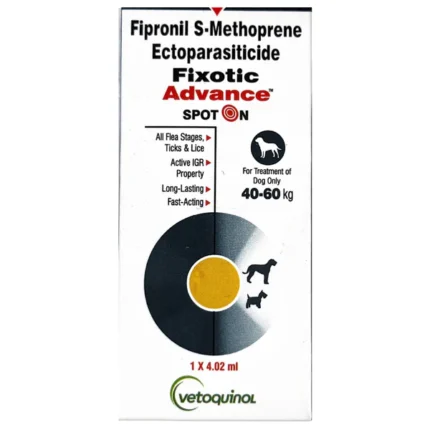 Spot On for Dogs Vetoquinol Fixotic Advance Fipronil Tick & Flea Control
