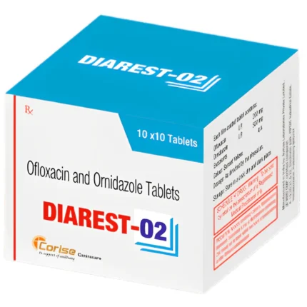 Corise Diarest O2 (Ofloxacin Ornidazole) for dogs (pack of 10 tablets)