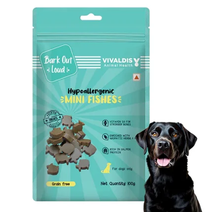 Vivaldis Mini Fishes Grain-Free & Hypoallergenic Dog Treats Bark Out Loud