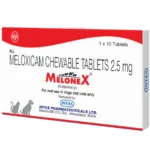 For dogs and cats Intas Melonex (Meloxicam) 2.5mg Tablet