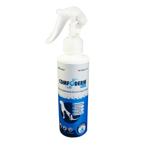 For dogs and cats, TTK Comfoderm Plus Muesli Anti-Itching and Deodorising Spray 2 For dogs and cats TTK Comfoderm Plus Muesli Anti-Itching and Deodorising Spray - Image 1