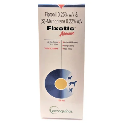 For dogs and cats Vetoquinol Fixotic Advance (Fipronil) Tick and Flea Control Spray