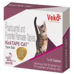 Veko Kick Tape Cat Tablet Dewormers 10 tablets are included in the package