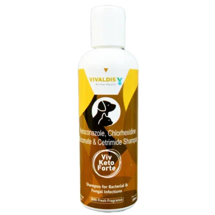 The antifungal and antibacterial shampoo Vivaldis Viv Keto Forte