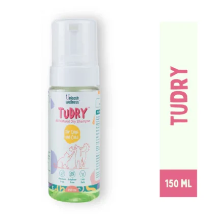 Unleash Wellbeing with TuDry All-Natural Waterless Shampoo for Cats and Dogs