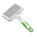 Andis Dog and Cat Self-Cleaning Slicker Brush (White/ Lime Green)