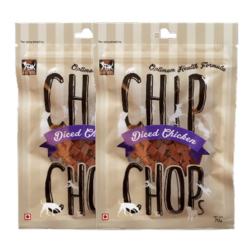 Diced chicken dog treats with chip chops Diced chicken dog treats with chip chops - Image 1