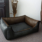 Fluffy Adorable Dog and Cat Artificial Leather Sofa Bed