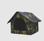 The Luxurious Foldable Tent for Dogs and Cats by Fluffy's Petslover(Army Print)