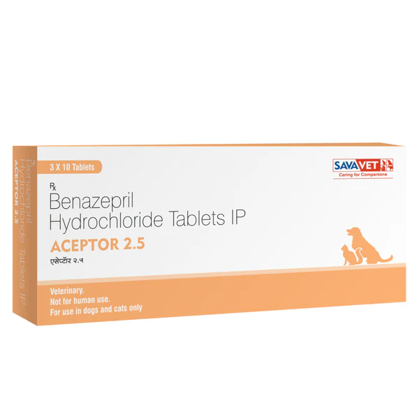 Benazepril Hydrochloride Savavet Aceptor Tablet for Dogs and Cats Benazepril Hydrochloride Savavet Aceptor Tablet for Dogs and Cats (pack of 10 tablets) - Image 1