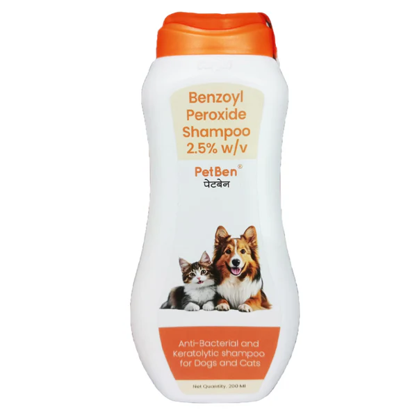 Benzoyl peroxide-based Petcare Petben Shampoo for Cats and Dogs Benzoyl peroxide-based Petcare Petben Shampoo for Cats and Dogs - Image 1