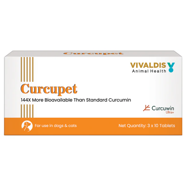 Curcumin (Vivaldis Curcupet) for Dogs and Cats Curcumin (Vivaldis Curcupet) for Dogs and Cats (pack of 30 tablets) - Image 1