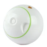 Dog Treat Toy Pet Geek Foodie Orb Rolling Ball For Medium Chewers (White)