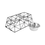 Elevated Stackable Dog Taper Cross Metal Feeder by Pawpourri - Image 2