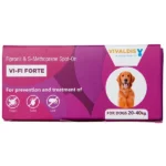For dogs Vivaldis Vi-Fi Forte Tick and Flea Control Spot On