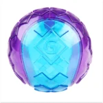 GiGwi Ball Squeaker Toy (Blue/Purple) for Medium-Chewing Dogs