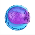 GiGwi Ball Squeaker Toy (Blue/Purple) for Medium-Chewing Dogs - Image 3