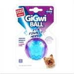 GiGwi Ball Squeaker Toy (Blue/Purple) for Medium-Chewing Dogs - Image 6
