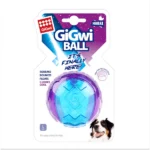 GiGwi Ball Squeaker Toy (Blue/Purple) for Medium-Chewing Dogs - Image 4