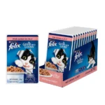 Jelly Adult Complete and Balanced Cat Wet Food with Purina Felix Salmon - Image 2
