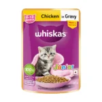 Kitten Cat Wet Food with Whiskas Chicken in Gravy Meal