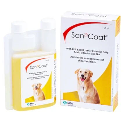 MSD San Coat Syrup A Nutritious Supplement for Dogs