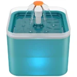 Pet Vogue LED-lit Automatic Water Fountain for Dogs and Cats (Blue)