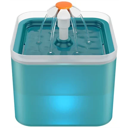 Pet Vogue LED-lit Automatic Water Fountain for Dogs and Cats (Blue)