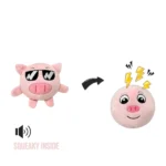 Pop A Pig Bouncy Plush Toy for Talking Dog Club Dogs (Pink) - Image 2