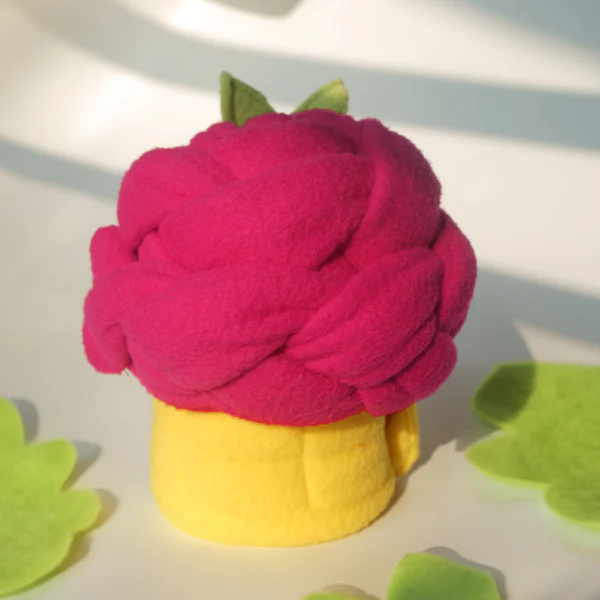 Rose Bloom Snuffle Pupcake Toy for Dog Lovers Rose Bloom Snuffle Pupcake Toy for Dog Lovers - Image 1