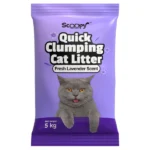 Scoopy Quick Clumping Lavender Scented Litter with Skatrs Litter Tray for Cats