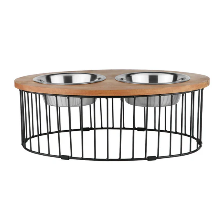 Screenshot_128 Medium and Large Dogs' Wooden Elevated Oval Cage Diner by Pawpourri - Image 1