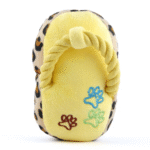 Dogs' Sandal-Shaped Yellow Plush Toy from Pet Vogue Ideal for Soft Chewers - Image 2