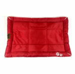 Dogs' Petter World Waterproof Mat with Padded Perimeters(Red)