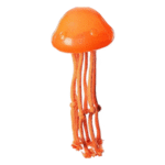 The Talking Dog Club  Dogs Jelly Fish Rope Toy (Orange)