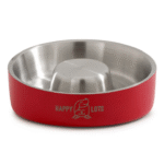 The Dogs and Cats Happy Lots Slant Feeder Whiskerware(Red)