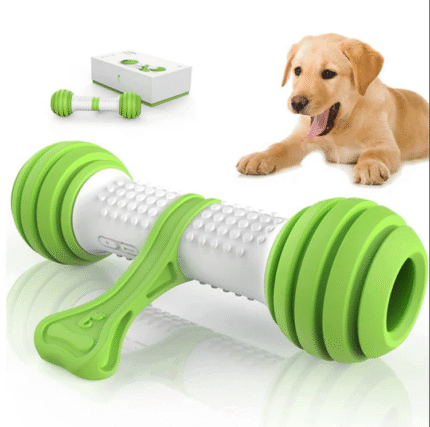 Dogs Pet Geek Playbone Toy (White/Green)